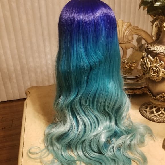Blue Green Lace Front wig *NEW* - Thumbnail 7