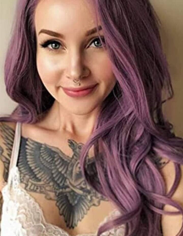 Purple Beauty Lace Front Wig - Thumbnail 4