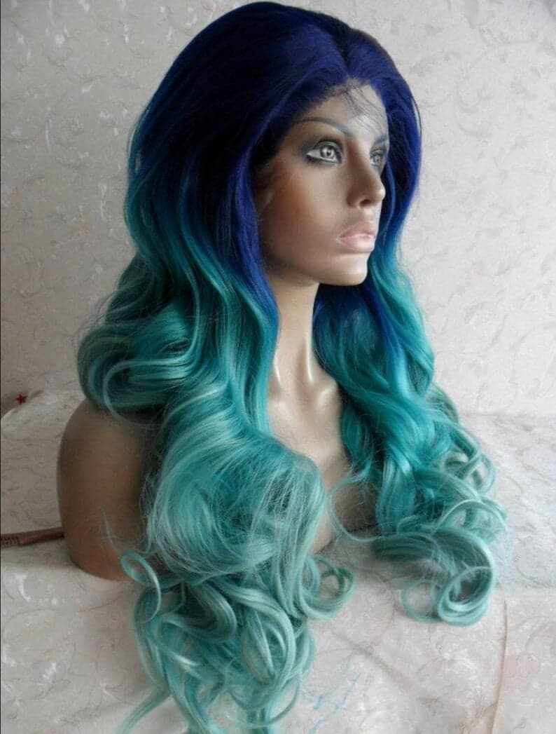 Blue Green Lace Front wig *NEW* - Thumbnail 16