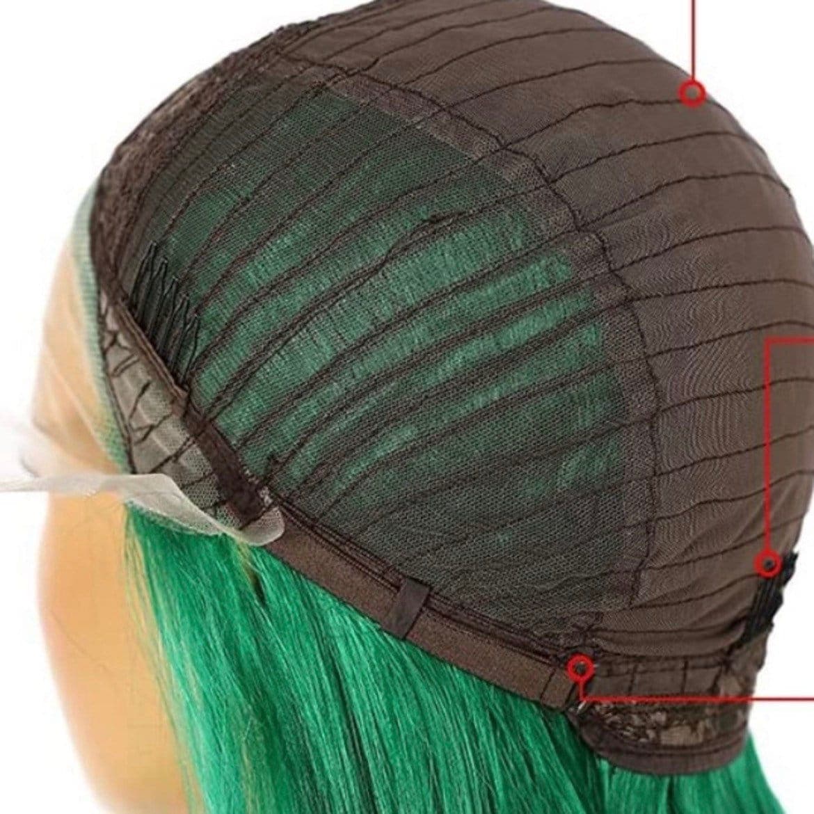 24” Green Body Wavy Lace front Wig *NEW* - Thumbnail 4
