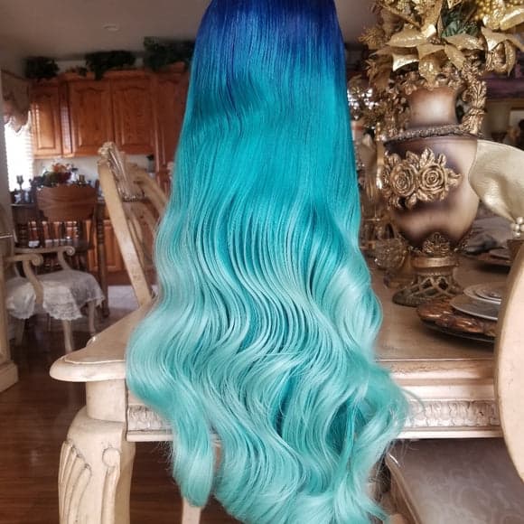 Blue Green Lace Front wig *NEW* - Thumbnail 10