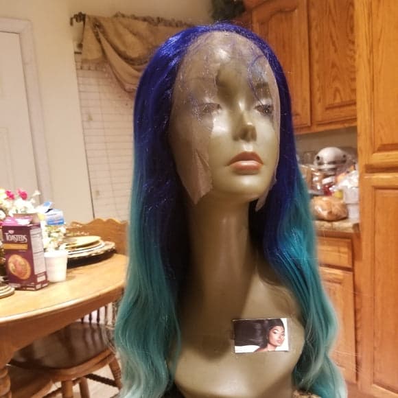 Blue Green Lace Front wig *NEW* - Thumbnail 6