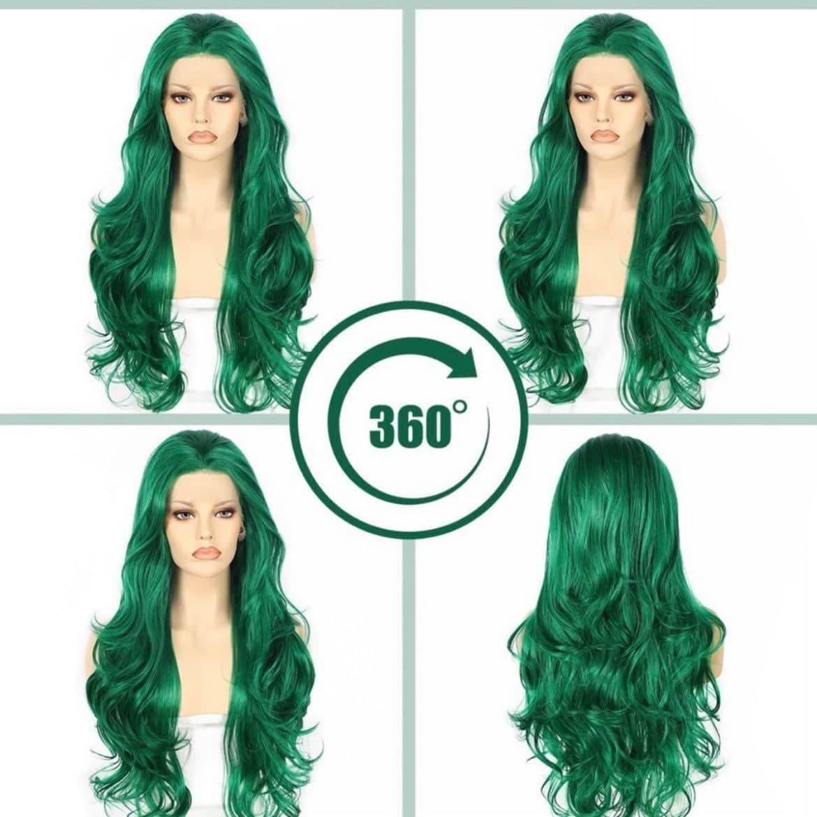 24” Green Body Wavy Lace front Wig *NEW* - Thumbnail 5
