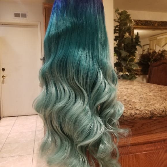 Blue Green Lace Front wig *NEW* - Thumbnail 14