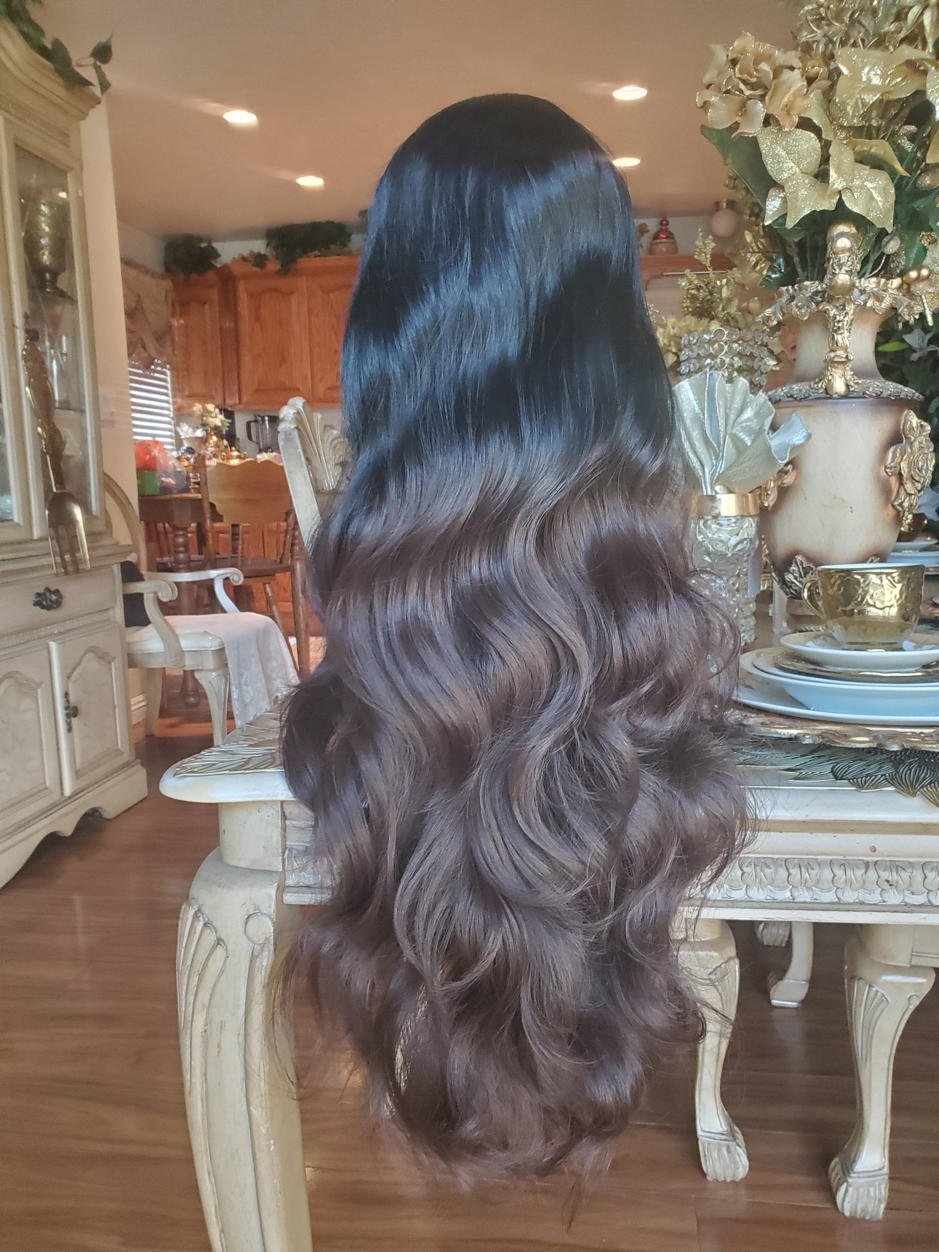 Black Brown Body Wave Lace Front Wig 24-26 inches!! - Thumbnail 2
