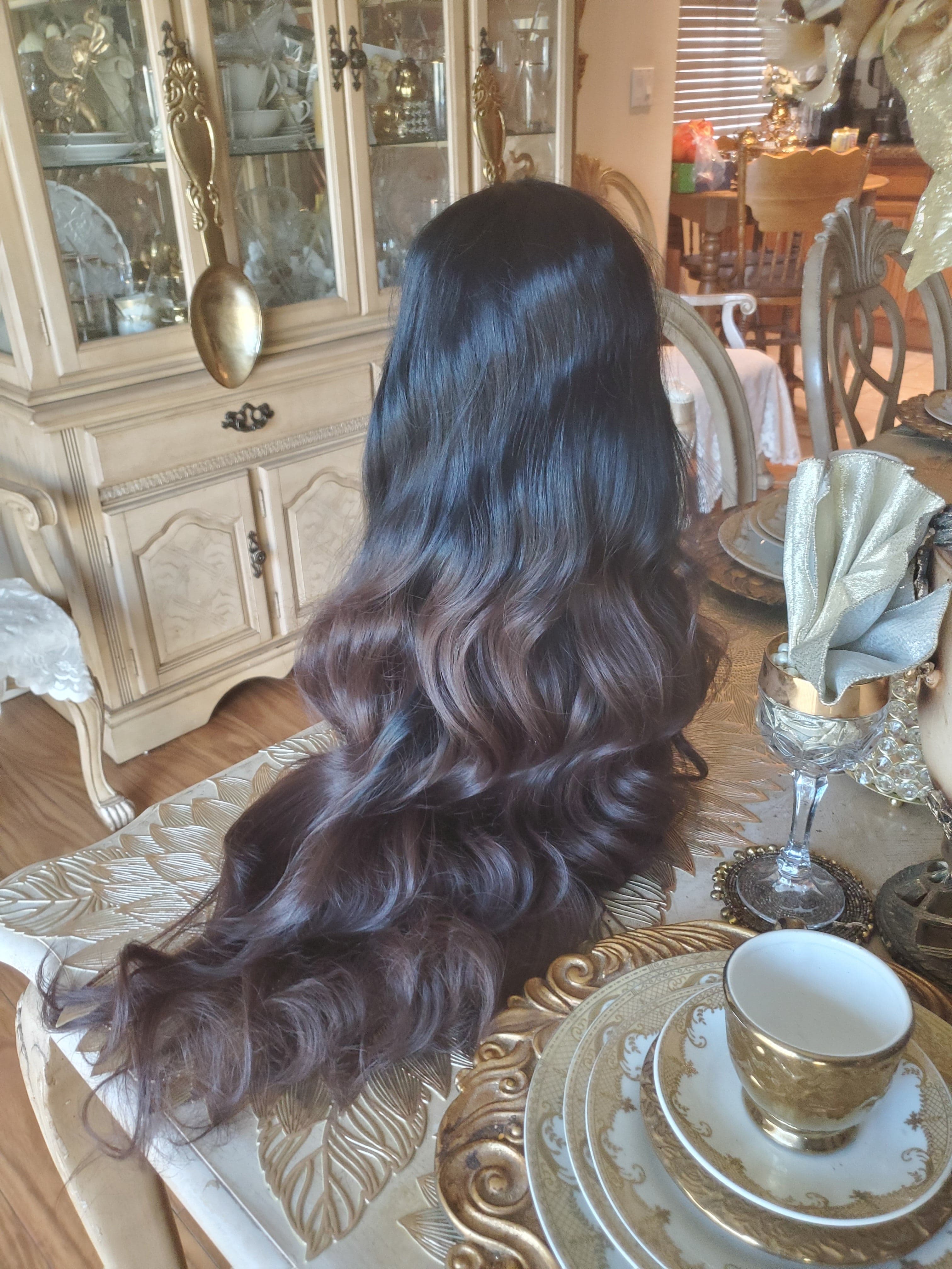 Black Brown Body Wave Lace Front Wig 24-26 inches!! - Thumbnail 4