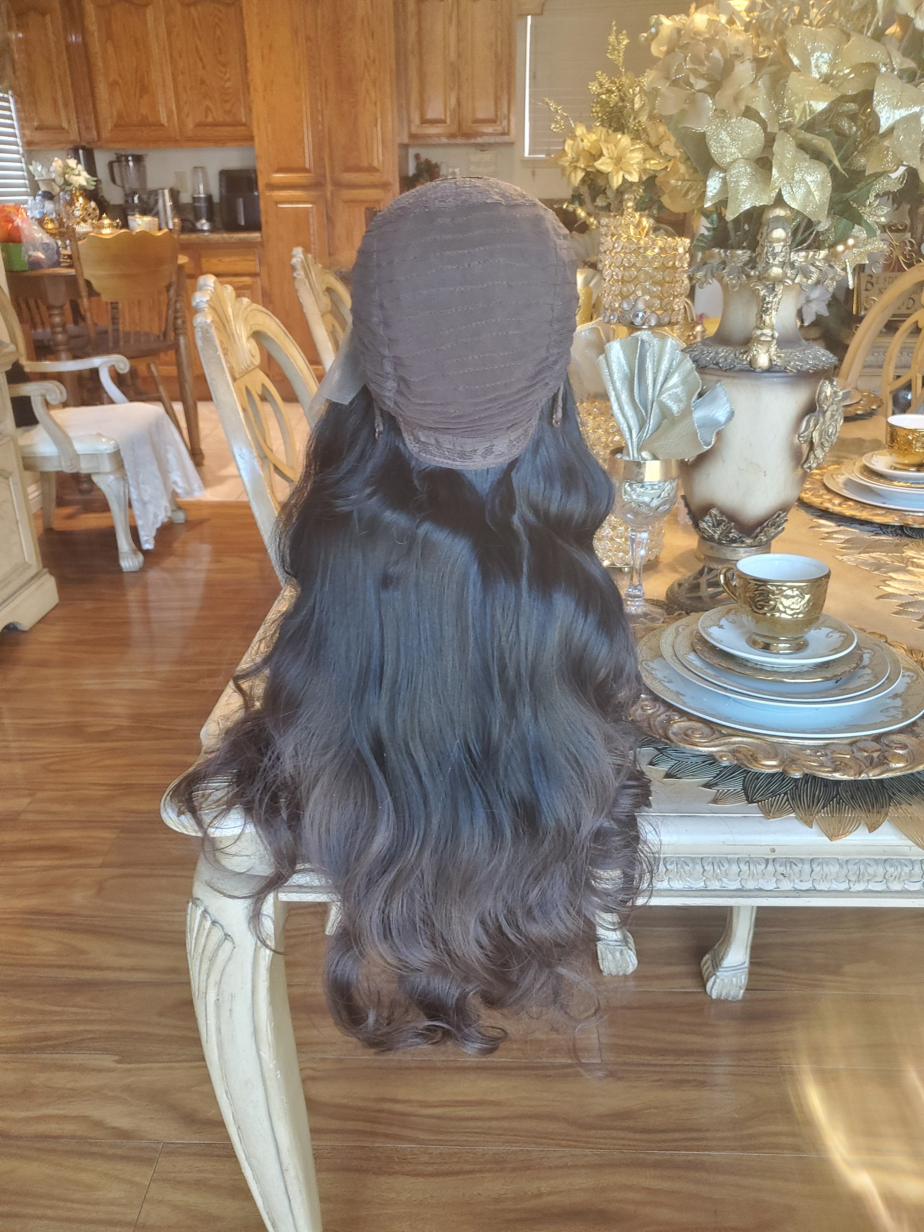 Black Brown Body Wave Lace Front Wig 24-26 inches!! - Thumbnail 7