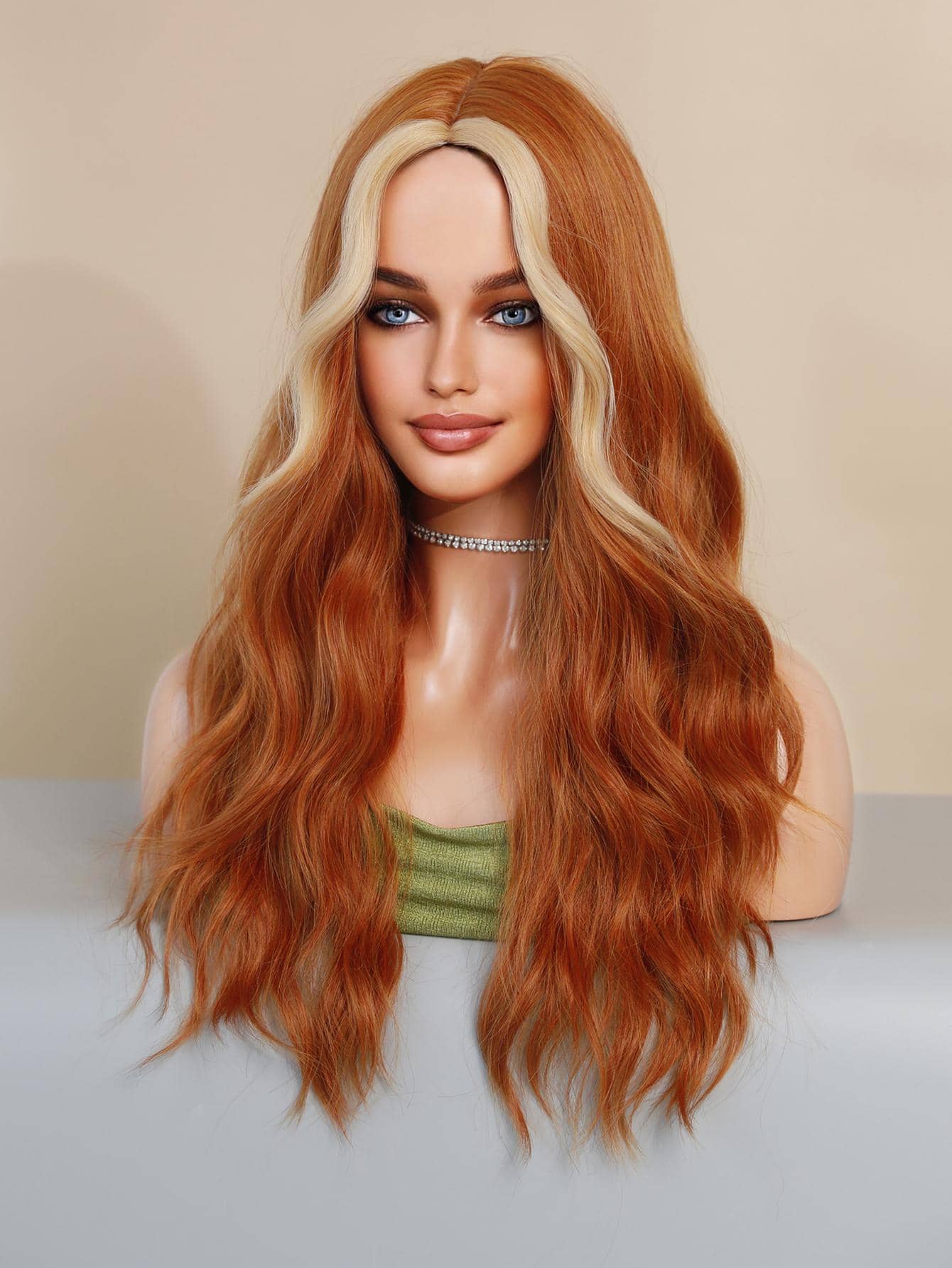 Blonde Copper Full Wig - Thumbnail 5