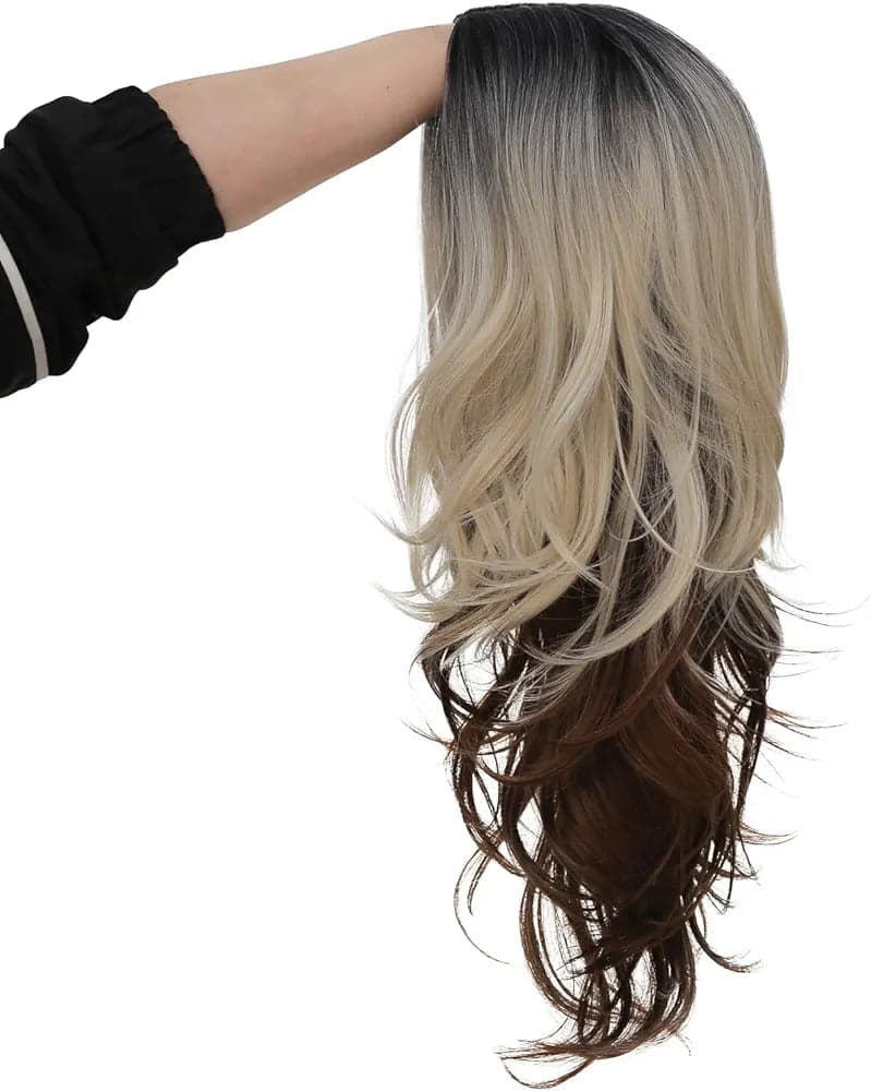 Blonde Brown Full Wig - Thumbnail 4