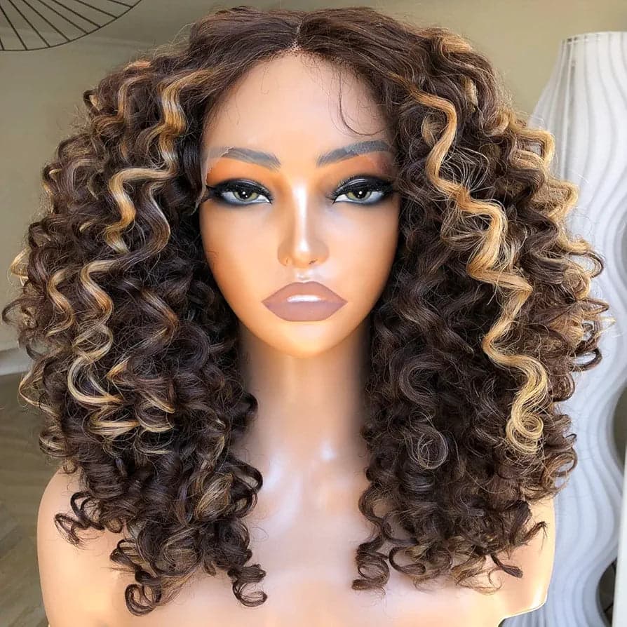Blonde Brown Lace Front Wig - Thumbnail 6