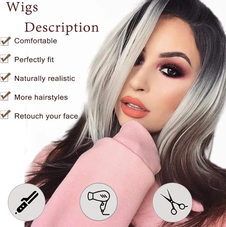 Blonde Brown Full Wig - Thumbnail 3