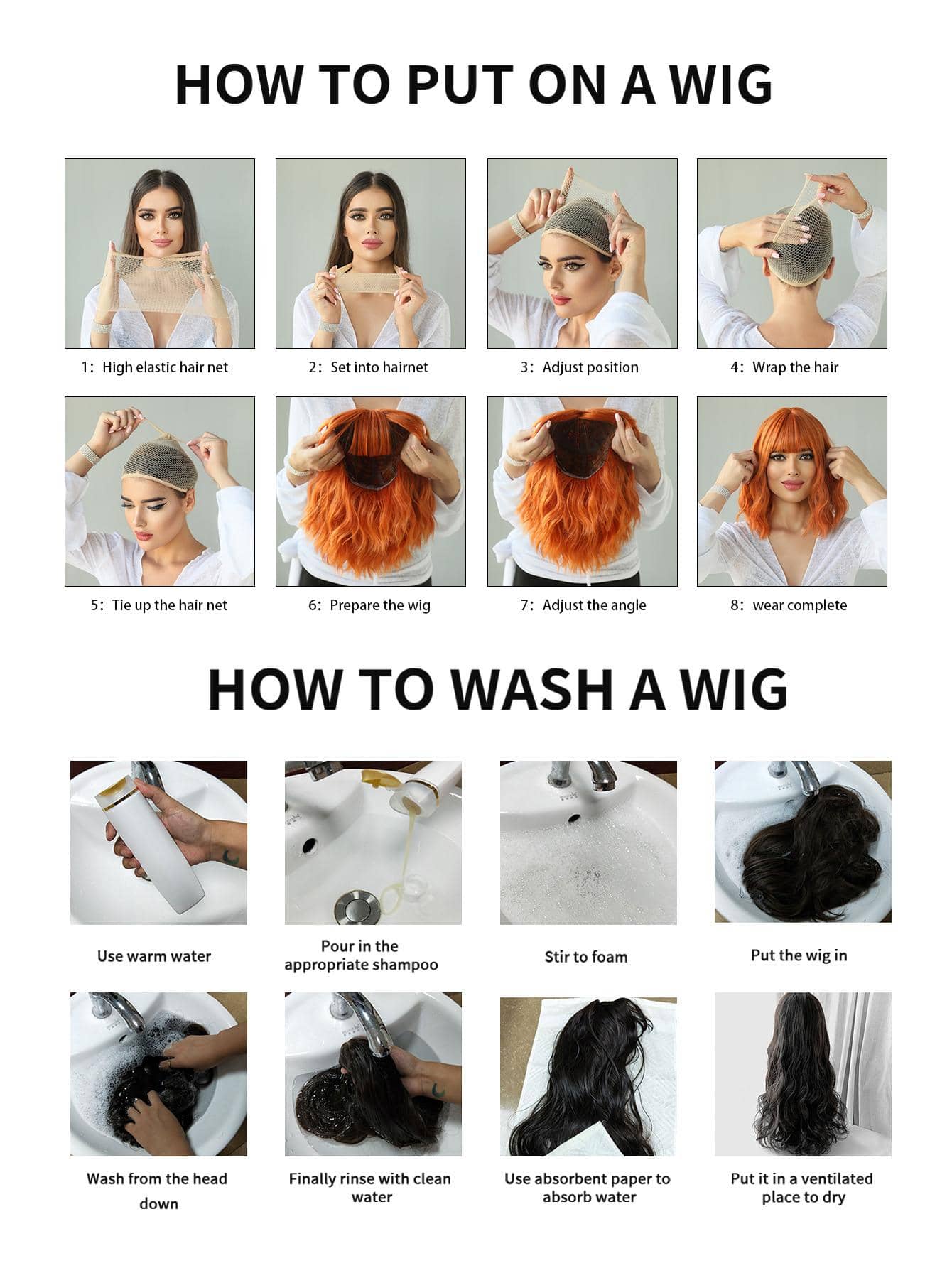 Blonde Copper Full Wig - Thumbnail 8