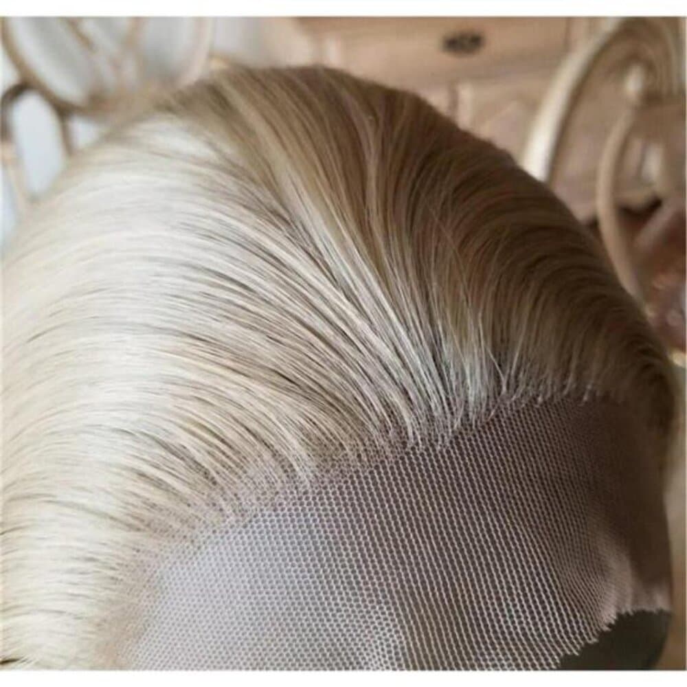 Ash Blonde Lace Front Wig - Thumbnail 4