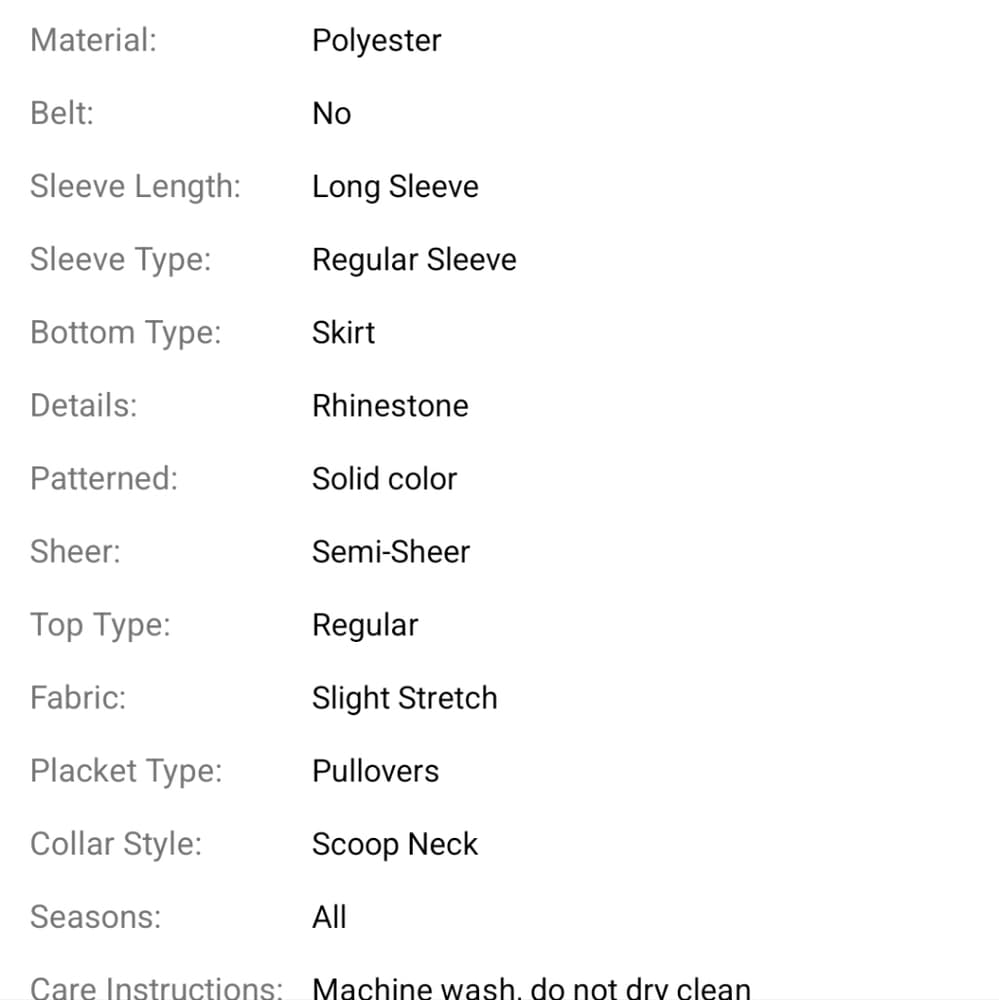 Party Rhinestone Two-piece Set, Bodycon Crop Top & High Waist Floor Length Skirt - Thumbnail 5