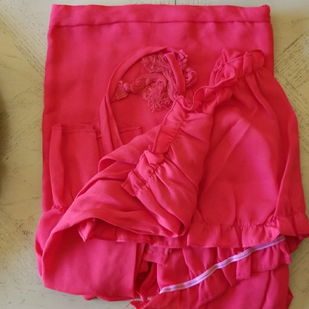 Red Beauty Crop 2 piece Maxi Dress - Thumbnail 6