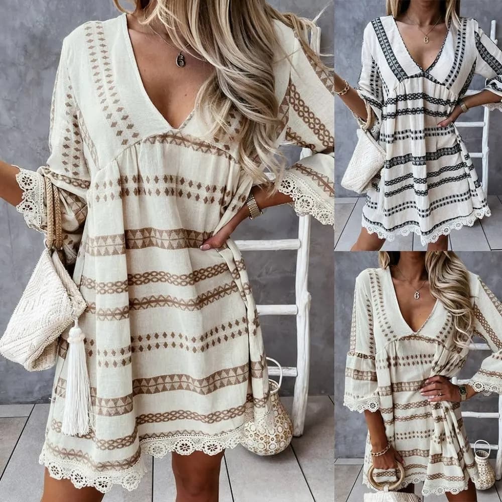 Beautiful Summer Vintage Boho Dress - Festival Dress - Boho Maxi Dr… - Thumbnail 15