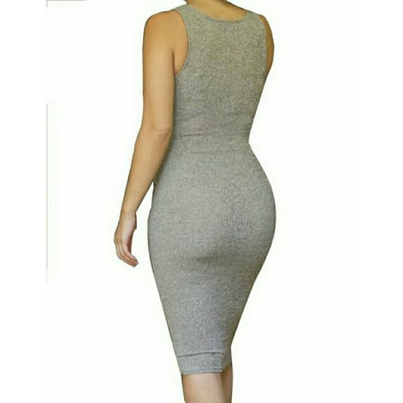 Beautiful Sexy Midi Bodycon Bandage Dress - Thumbnail 2