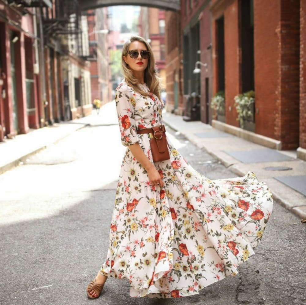 White Boho Maxi Beauty Dress - Thumbnail 2