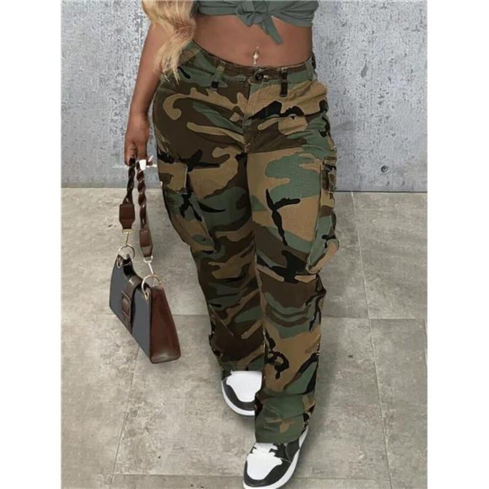 Marika Sila Women's Camouflage Cargo Pants - Thumbnail 4
