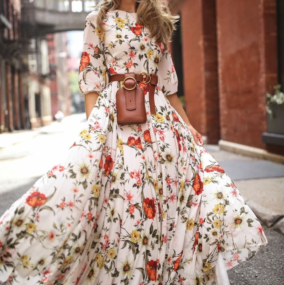 White Boho Maxi Beauty Dress - Thumbnail 4