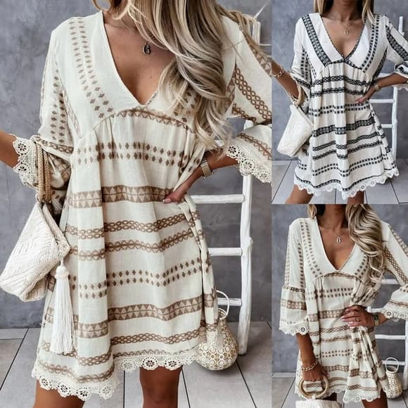 Beautiful Summer Vintage Boho Dress - Festival Dress - Boho Maxi Dr… - Thumbnail 16