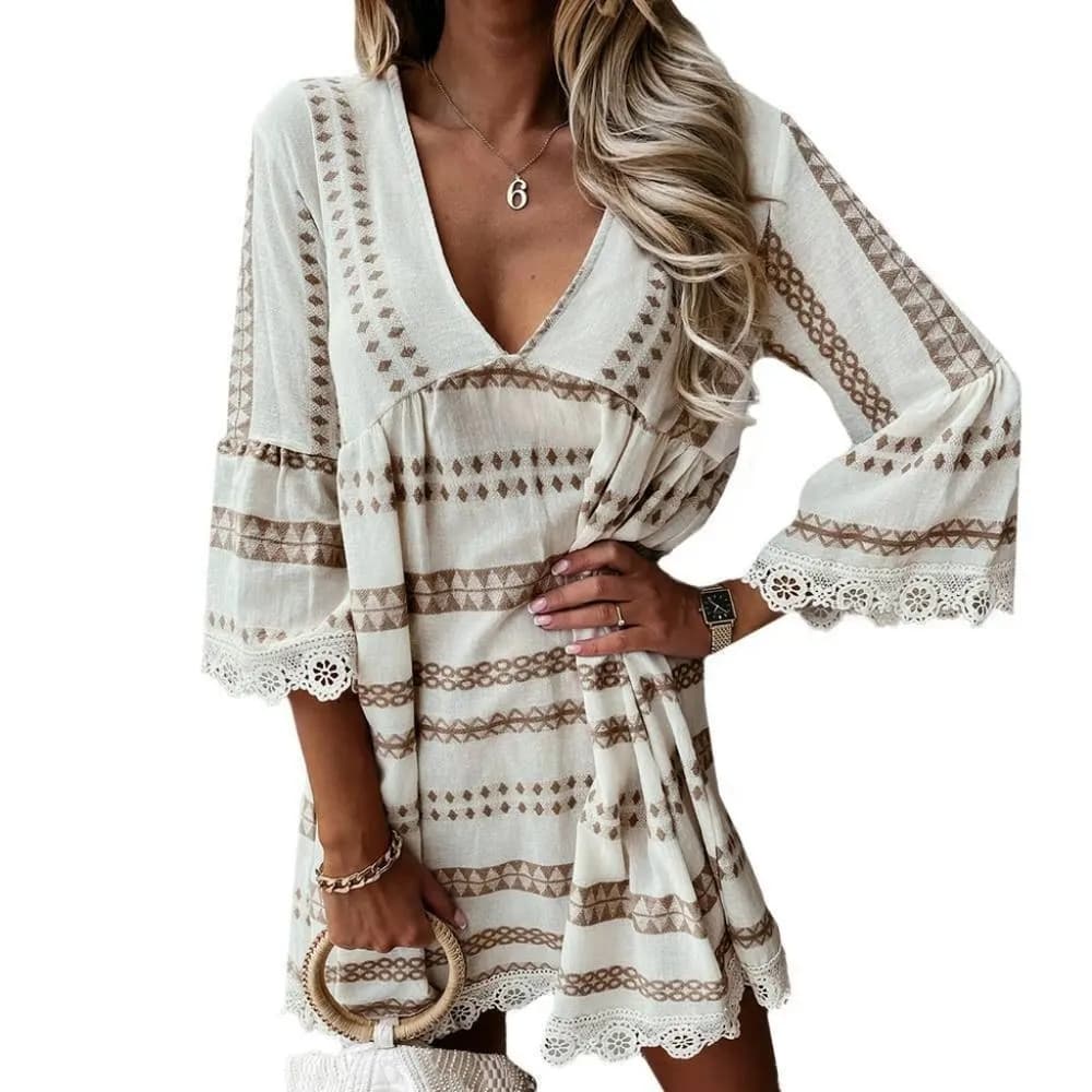 Beautiful Summer Vintage Boho Dress - Festival Dress - Boho Maxi Dr… - Thumbnail 9