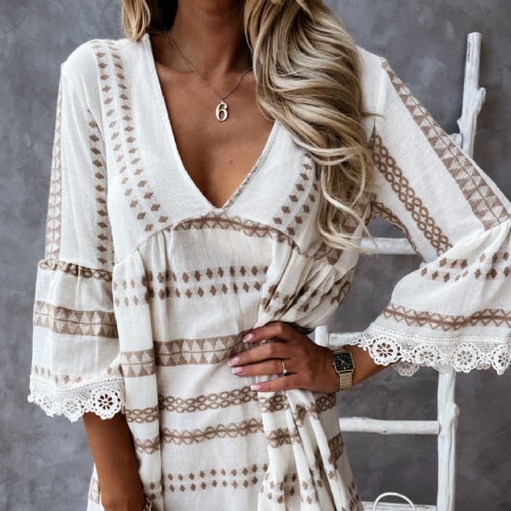 Beautiful Summer Vintage Boho Dress - Festival Dress - Boho Maxi Dr… - Thumbnail 14
