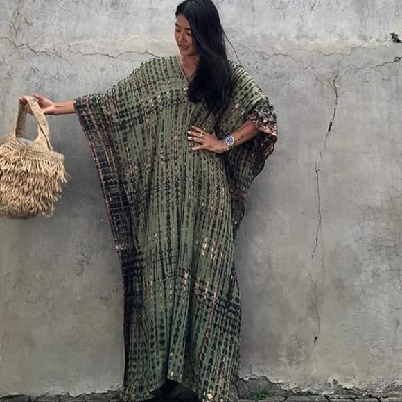 Beautiful Kaftan Dress Size L/XL - Thumbnail 8