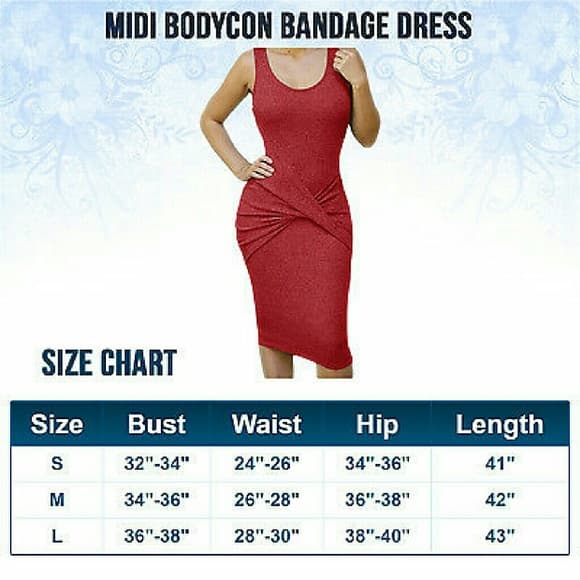 Sexy Midi Bodycon Dress - Thumbnail 2