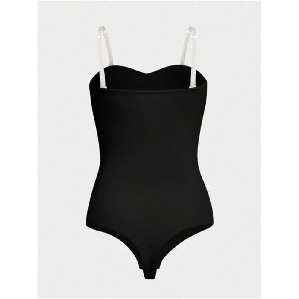 Women's Seamless Bodysuit Strapless Front Closure Anti-Slip Waist Abdomen