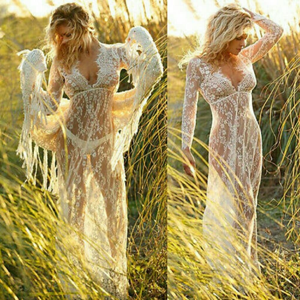 White Beauty Crochet Beach Cover