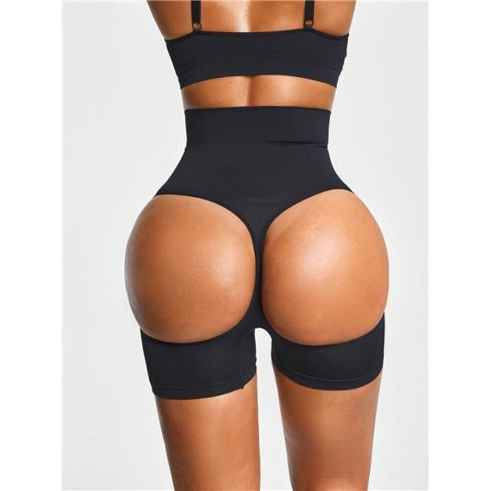 Seamless Cut-Out Mid Thigh Short Body Shaper Butt Lifter-Tummy Waist - Thumbnail 7