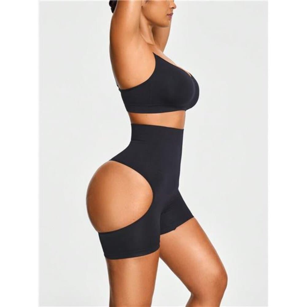 Seamless Cut-Out Mid Thigh Short Body Shaper Butt Lifter-Tummy Waist - Thumbnail 3
