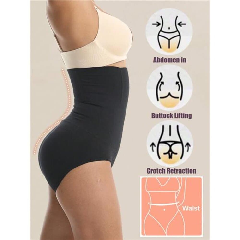 1 Pc Seamless High Waist Shaping Panties Slimming Tummy Control Waist Trainer - Thumbnail 5