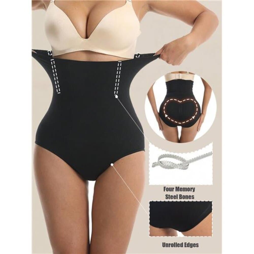 1 Pc Seamless High Waist Shaping Panties Slimming Tummy Control Waist Trainer - Thumbnail 6