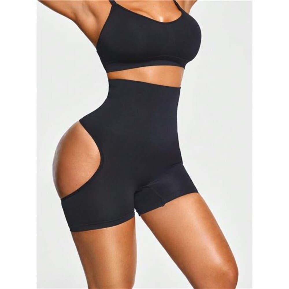 Seamless Cut-Out Mid Thigh Short Body Shaper Butt Lifter-Tummy Waist - Thumbnail 5