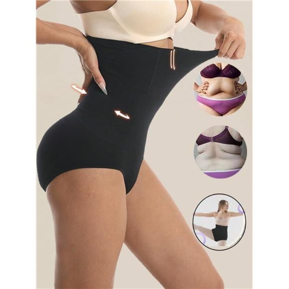 1 Pc Seamless High Waist Shaping Panties Slimming Tummy Control Waist Trainer - Thumbnail 4