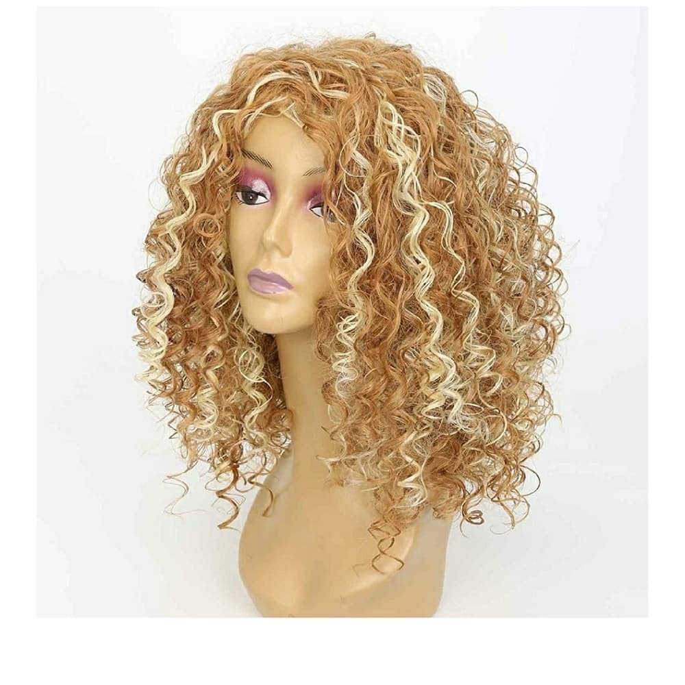 Curly Blonde Wig - Thumbnail 4