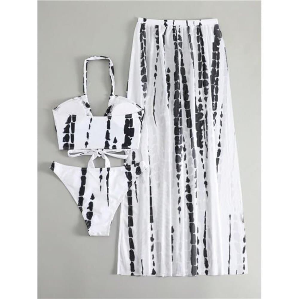 Swim Vcay Summer Outfits For Women Tie Dye Bikini Set For Summer With Beach - Thumbnail 2