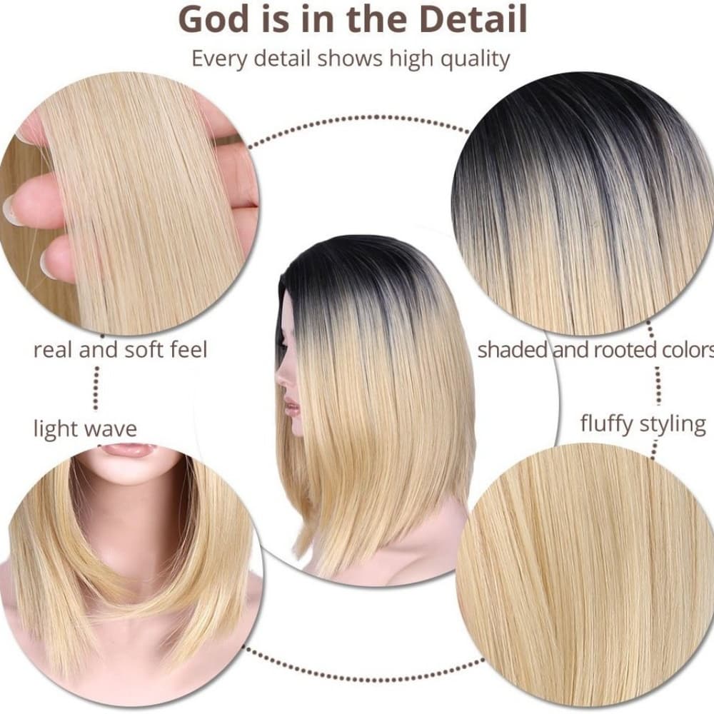 Ombre Blonde Wig - Thumbnail 2