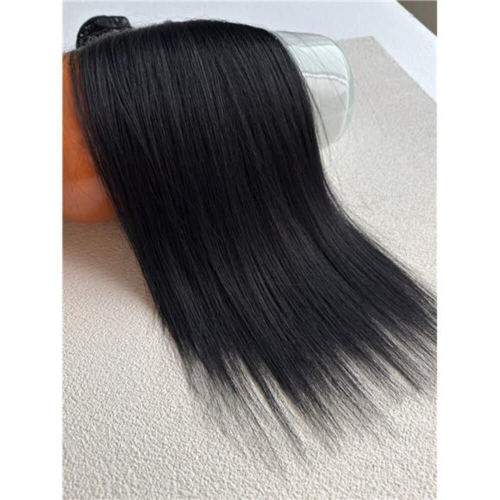 16 Clips 22 Inch 7pcs Black Straight Synthetic Hair Extensions For Women - Thumbnail 7