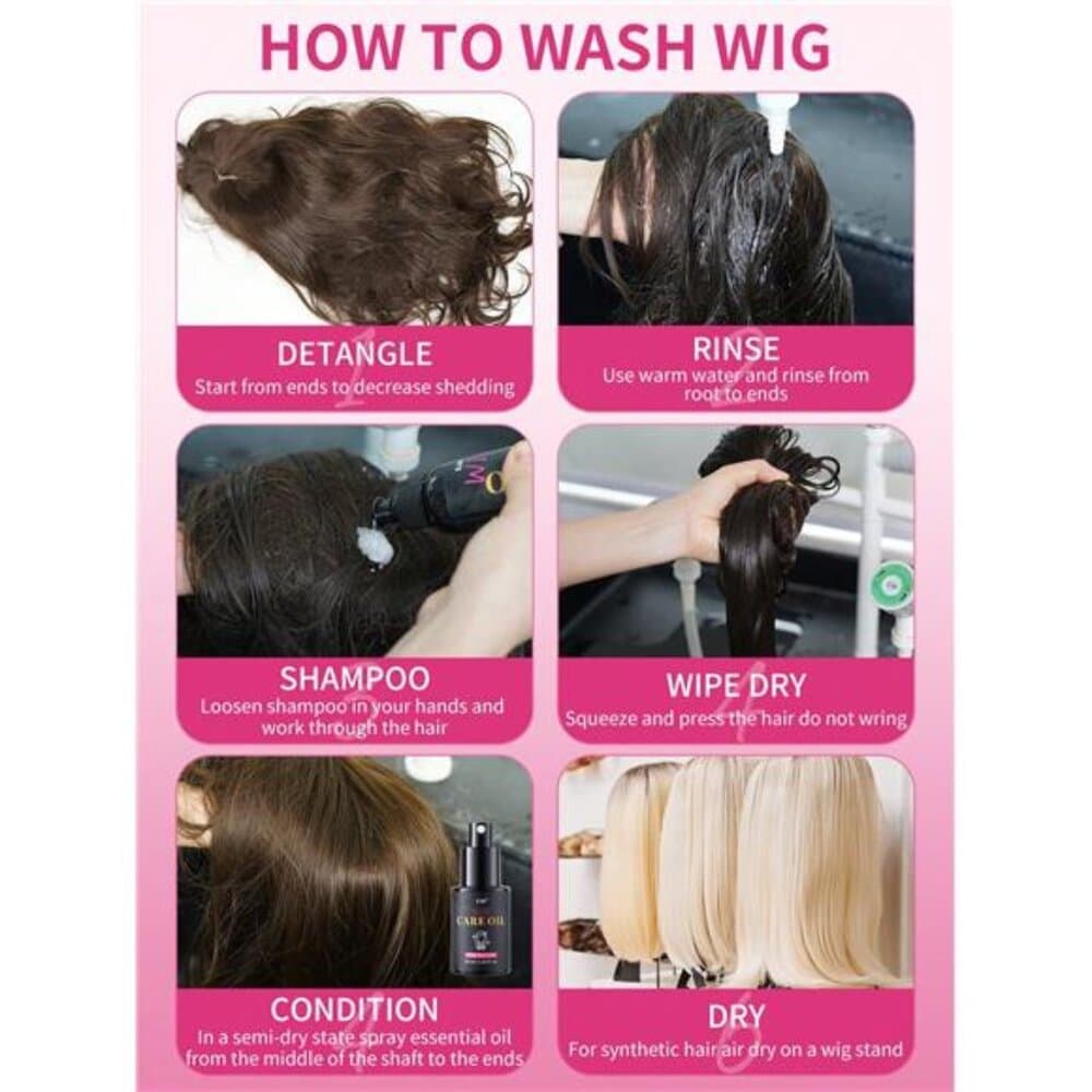 Wig Hair Care Oil Spray, Wig Shampoo, Coconut Oil Formula For Dry Hair, - Thumbnail 5
