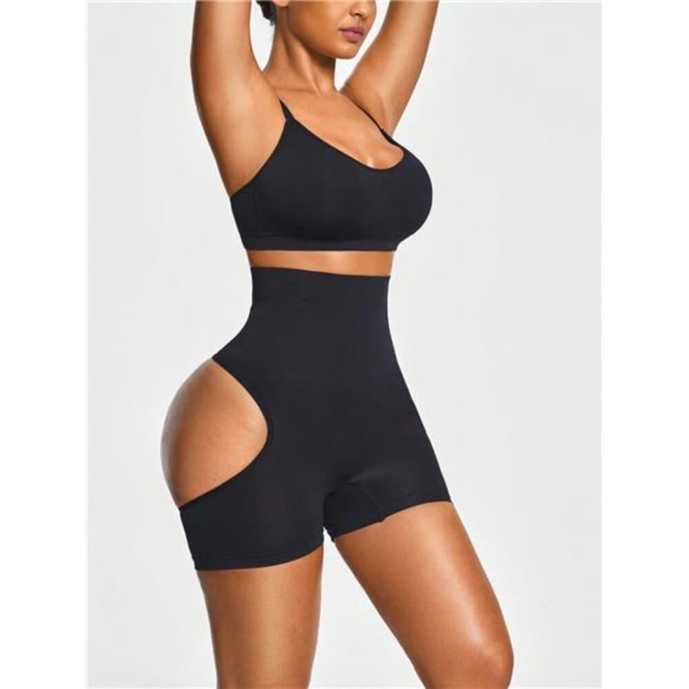 Shape Seamless Cut-Out Mid Thigh Short Body Shaper Butt Lifter-Tummy Waist - Thumbnail 4