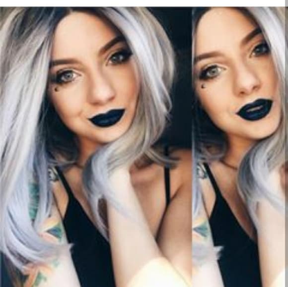 Ombre Gray Beauty LaceFront Wig Wig - Thumbnail 7