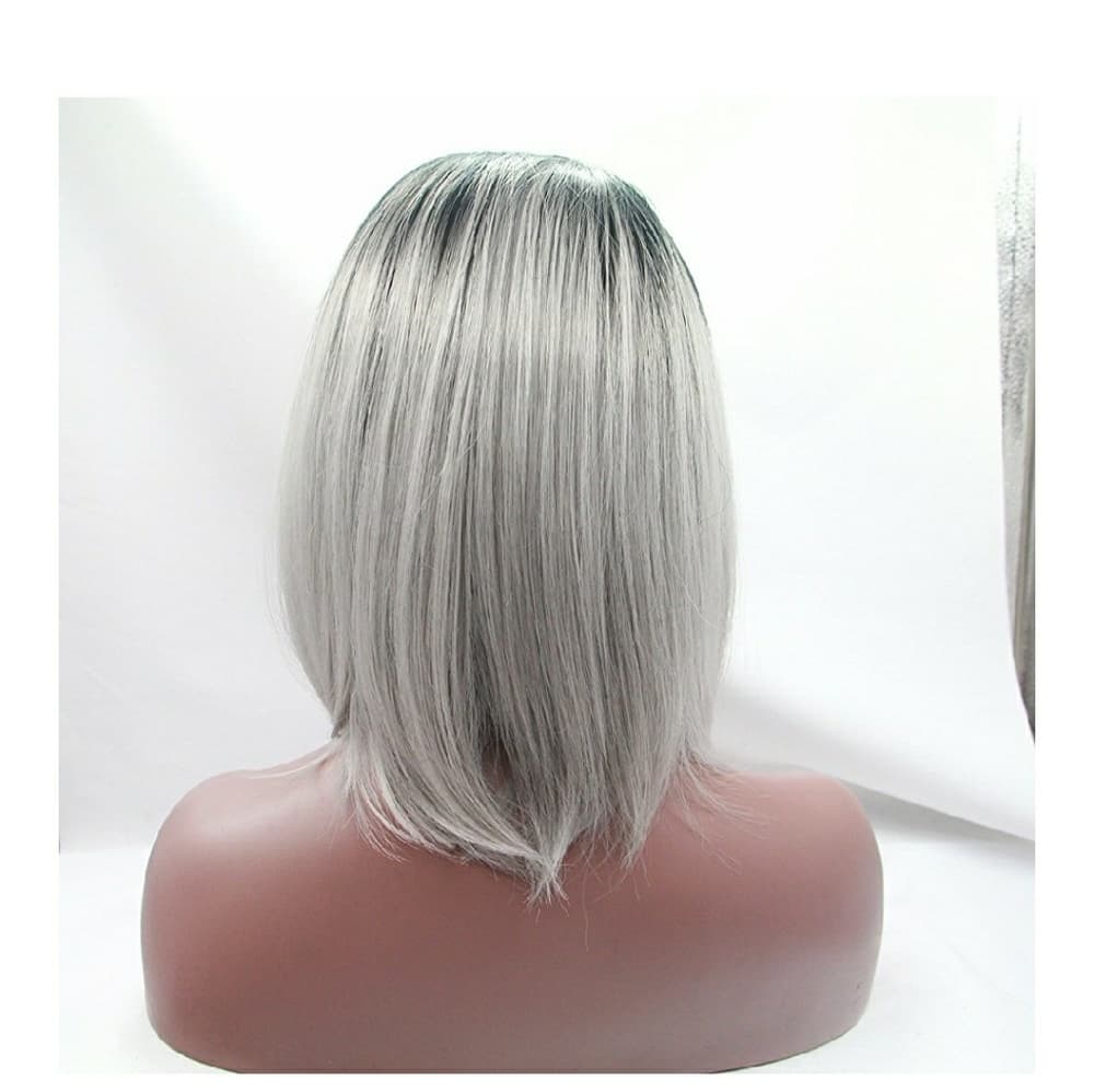 Ombre Gray Beauty LaceFront Wig Wig - Thumbnail 4