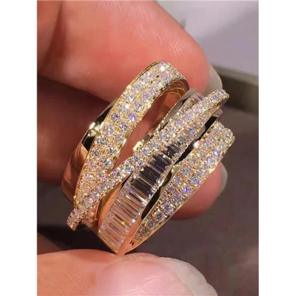 Gorgeous Cubic Zirconia Ring For Women For Wedding Engagement Party - Thumbnail 6