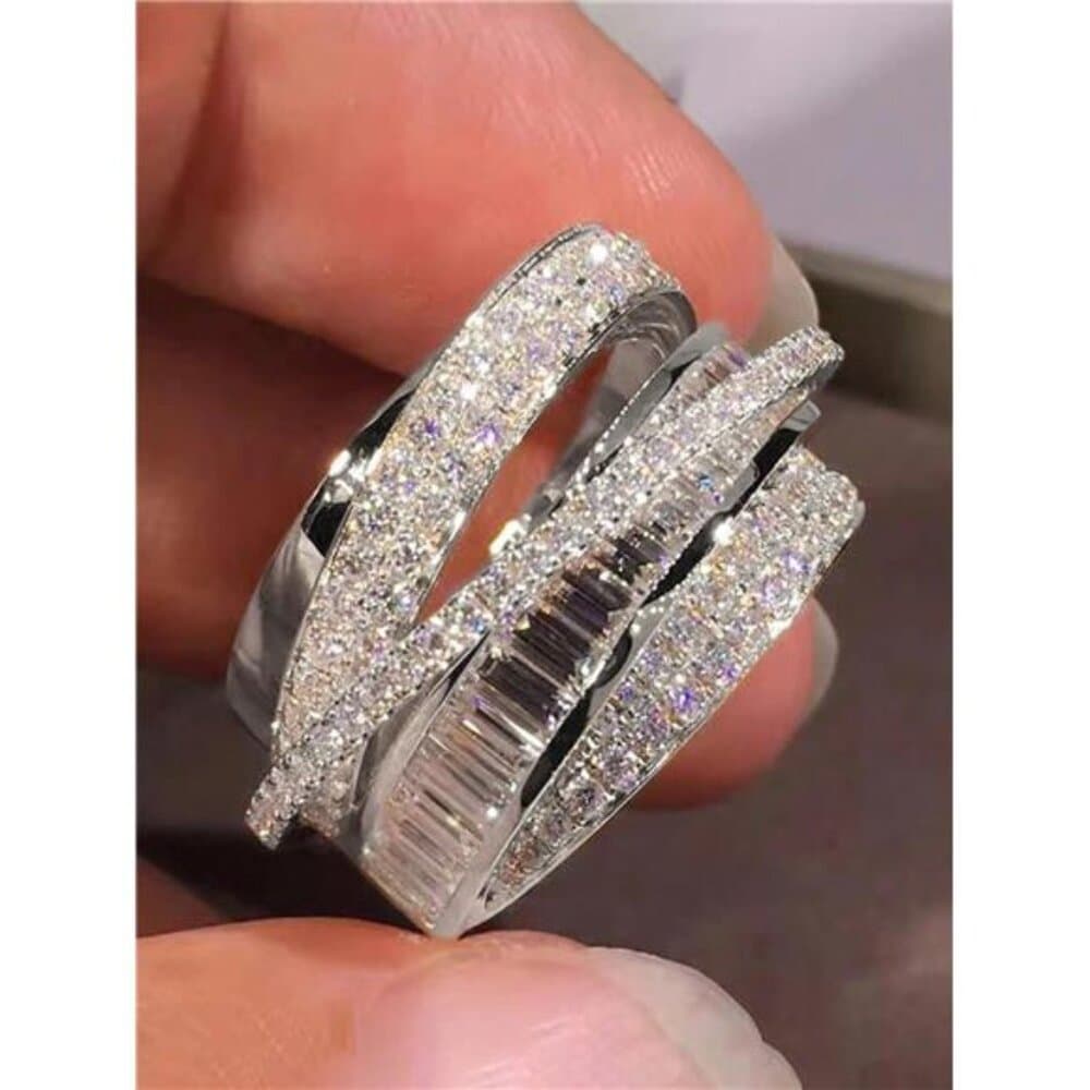 Gorgeous Cubic Zirconia Ring For Women For Wedding Engagement Party - Thumbnail 7
