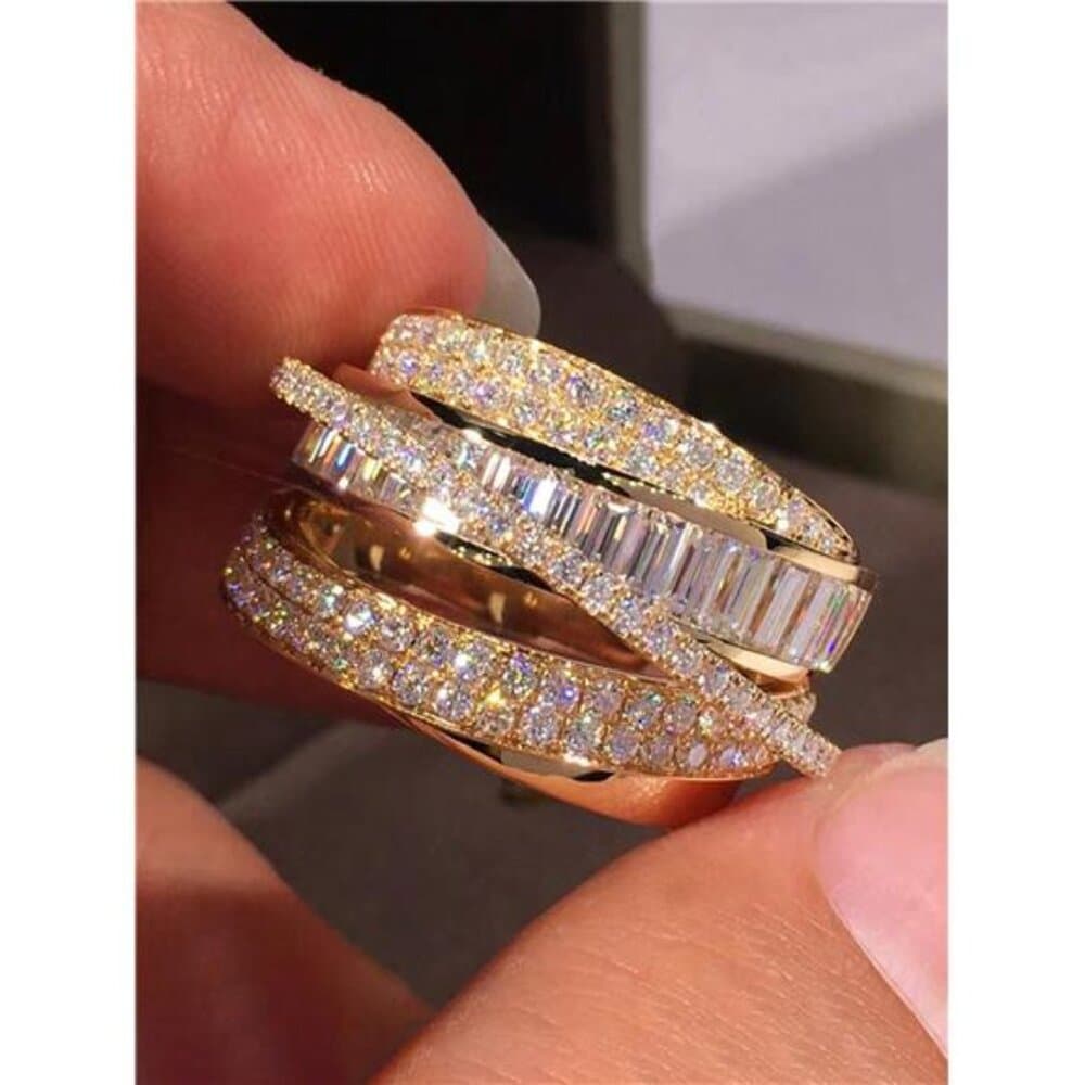 Gorgeous Cubic Zirconia Ring For Women For Wedding Engagement Party - Thumbnail 16