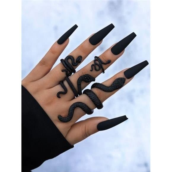4pcs/set Snake Design Ring - Thumbnail 17