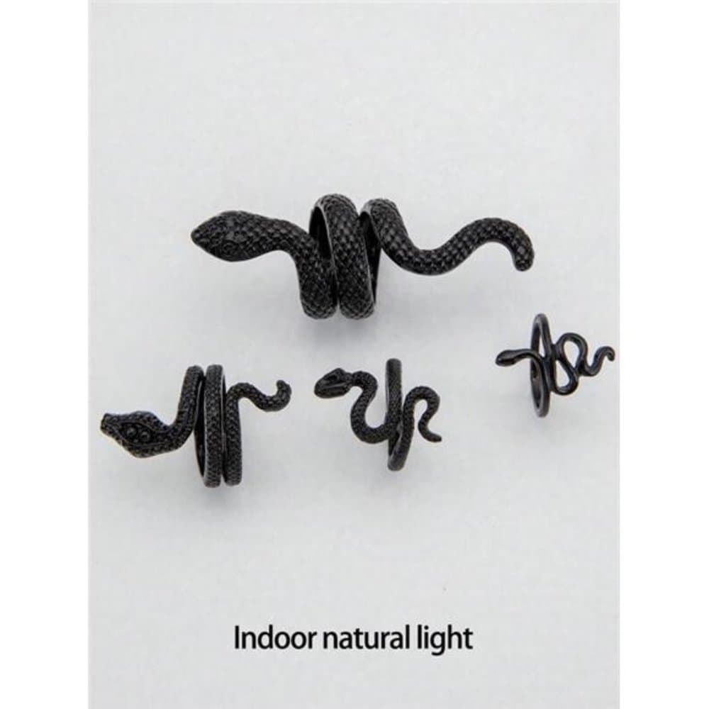 4pcs/set Snake Design Ring - Thumbnail 14